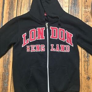 Black London England Kids Hoodie